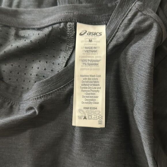 ASICS XS-XL Black Laser Perforated Short Sleeve Run Workout Tee - Picture 12 of 13